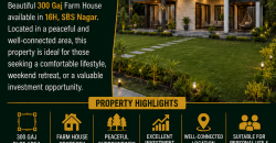 300 Gaj Farm House for Sale
