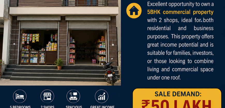 5BHK Commercial Property Available for Sale
