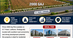 2000 Gaj Plot Available for Sale on G.T. Road, Ludhiana