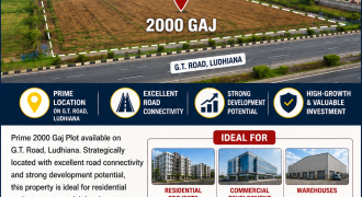 2000 Gaj Plot Available for Sale on G.T. Road, Ludhiana